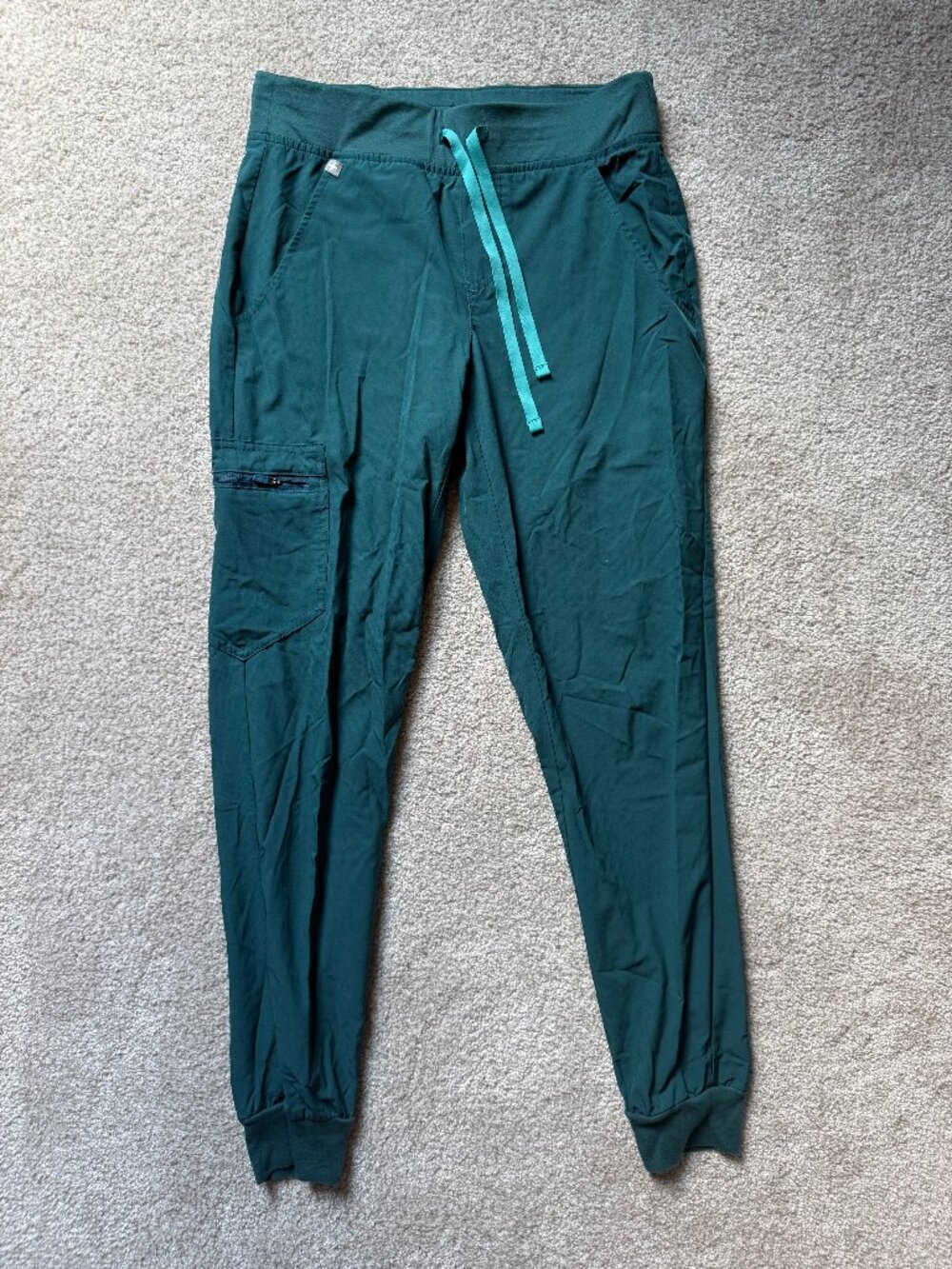 FIGS Technical Collection Women’s XS Dark Teal Jogger Scrub Pants